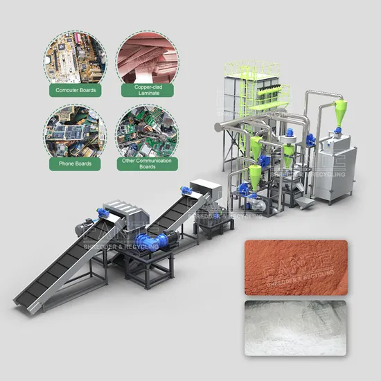 PCB Recycling Machine E Waste Recycling Plant Line for Processing PCB Motherboards
